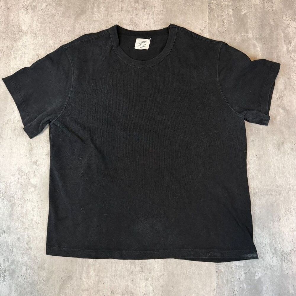 Buck Mason Field-Spec Heavy Cotton Tee Men's XXL Black Heavyweight T-Shirt